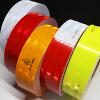 Ruban réfléchissant rouge et blanc DOT-C2, imperméable, 3 m, 983D, adhésif puissant, ruban de sécurité, ruban réfléchissant d'avertissement