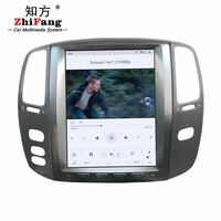ZF-1305G Navigation GPS à écran vertical Android pour Toyota pour Land Cruiser 100 pour Lexus Lx470 Lecteur DVD de voiture