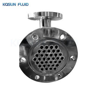 Pequeno qualidade Sanitária dos alimentos condensador mini 316 arrefecimento por tubos de aço inoxidável braçadeira tri shell tubo trocador de calor - Product Image 6