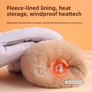 Gants thermiques doublés de polaire pour l'hiver, compatibles avec les écrans tactiles, coupe-vent, résistants au <span class=keywords><strong>froid</strong></span>, pour vélo électrique et ski, pour hommes et femmes - Product Image 3