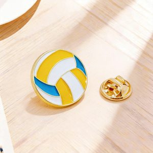 Pin de Solapa Personalizado Barato de Esmalte Duro y Blando para Fútbol, Baloncesto, Voleibol, Bádminton, Tenis, Tenis de Mesa, Rugby, Béisbol y Otros Deportes - Product Image 1