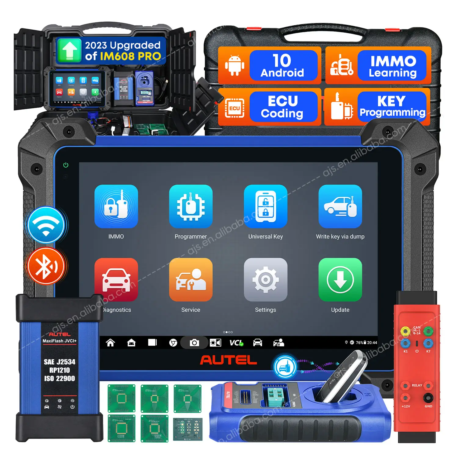 Autel MaxiIM IM608S II 자동차 키 프로그래머 IM608II PRO2 차량 진단 도구 obd2 스캐너 IM608 Pro II (2 년 업데이트 포함)