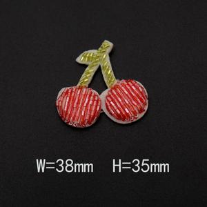 Patchs thermocollants en chenille brodés à la main avec perles, motifs fruits, pour vêtements, sacs et accessoires – Vente chaude à prix abordable - Product Image 5