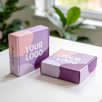 Boîte cadeau bicolore imprimée offset de qualité supérieure avec design personnalisé, logo sur mesure, en carton ondulé étanche et anti-écrasement