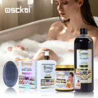 Ensemble de soins corporels OEM personnalisé Osckai Terminus pour l'élimination des taches brunes, exfoliant, éclaircissant, anti-âge, pour blanchir la peau du corps, 4 en 1