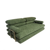 Ensemble de canapé-lit modulaire Mufang moderne et confortable, fauteuil de relaxation écologique couleur sable, pliable et compressible pour hôtel
