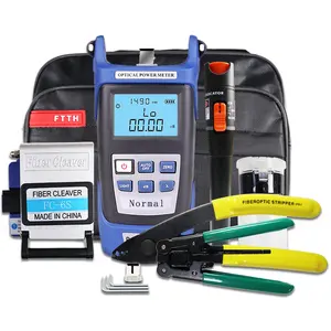 10Km Fth Optic Tool Kit Fiber Optische Power Meter Stripper Visuele Fout Locator Optische Vermogensmeter