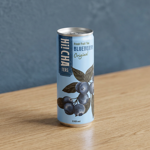 Thé glacé aux fruits frais de myrtille 330 ml, directement de l'usine, saveur fruitée premium, emballage personnalisé en canette, pour supermarchés - Product Image 5