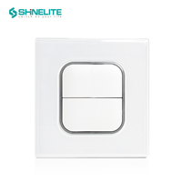 Interruptor de luz de pared cuadrado con botón pulsador, 1/2 interruptor, 13A, enchufe con interruptor, UKCA, CE, CB, GCC, para Reino Unido, Irlanda, Arabia Saudita, Emiratos Árabes Unidos, Dubái