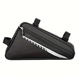 Sac de vélo Triangle étanche pour extérieur Sac de tube supérieur Sac de poutre avant Grande capacité Équipement d'équitation en montagne Pochette de vélo - Product Image 5