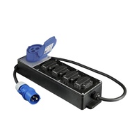Boîte de distribution portable pour usage industriel, 1805C, IP65, étanche, en matériau PC, 240V/230V, 20A