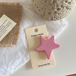 Barrette à cheveux vintage coréenne Y2K avec étoile colorée et strass, décorations pour filles - Product Image 5