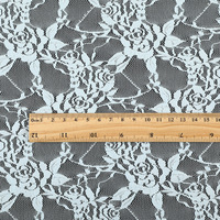 Vente en gros d'usine 90% nylon 10% élasthanne Tissu en dentelle écologique et tendance 150 cm de large Tissu en dentelle élastique pour robes