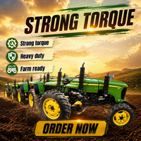 Tracteur John-Deere 324, moteur diesel 4 cylindres, excellent état, quatre roues motrices, 32 chevaux, compact, flexible, pour vergers