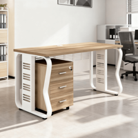 SONA HOME FS-MD-039 – Meuble de bureau en bois moderne et durable avec tiroir à dossiers, installation au sol, pour bureaux multiples et usage commercial