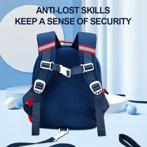 Nuovo Zainetto <span class=keywords><strong>Asilo</strong></span> Nido Staccabile a Forma di Dinosauro Cartone Animato, Antifurto, con Chiusura a Cerniera e Logo Stampato - Product Image 1