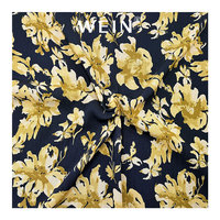 Tissu en mousseline de polyester 100% respirant et doux de haute qualité WI-B05, imprimé numérique floral pour vêtements de nuit de mariage pour filles