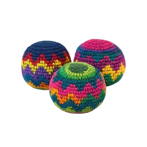 Cojín Redondo de Ganchillo Hecho a Mano, Puf Tejido Colorido Estilo Boho, Otomana Decorativa para Sala de Estar, Dormitorio, Habitación Infantil - Product Image 2