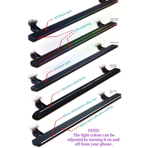 Estribos laterales de aleación de aluminio personalizados de fábrica OEM para Honda Toyota BYD CRV Kia VW BMW X5 <span class=keywords><strong>Jeep</strong></span> Wrangler Ram 1500 - Product Image 5