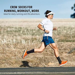 FS 016 Moisture-Wicking Crew Length <b>Socks</b> Blister Prevention <b>Running</b> <b>Socks</b> - Product Image 5