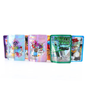 Bolsa de pie a prueba de olores resellable comestible para alimentos, embalaje de 3,5g, 7g, 1oz, 1g, bolsa de Mylar con cremallera, impresión personalizada de su propio logotipo - Product Image 5