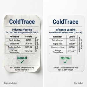 Étiquettes personnalisées en papier synthétique pour la logistique de la chaîne du froid, pour le transport de médicaments et de pilules, imperméables, durables, avec pelliculage mat et résistantes à la température - Product Image 4
