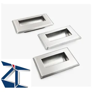 UWUAN94/109.5/138-N/B 304 Stainless Steel Concealed Handle Hidden Embedded Offset Embedded Handles