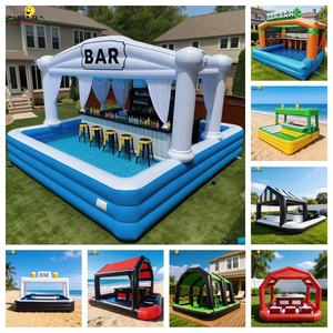 Piscine gonflable géante avec sièges, pour fêtes aquatiques, loisirs estivaux, détente, plage, océan, rivière - Product Image 2