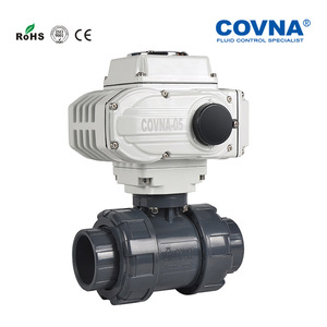 วาล์วบอลไฟฟ้า Covna Upvc รุ่น Dn15 แบบ True Union สำหรับควบคุมน้ำ น้ำมัน และแก๊ส - Product Image 4