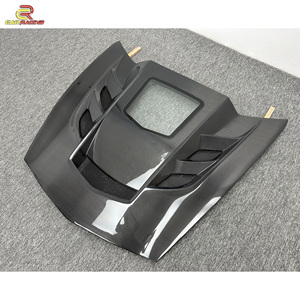 KR-1 stile lucido fibra di carbonio cofano anteriore <span class=keywords><strong>auto</strong></span> con vetro per Chevrolet <span class=keywords><strong>Corvette</strong></span> C7 Z06 carbonio cofano <span class=keywords><strong>auto</strong></span> kit di copertura del motore <span class=keywords><strong>auto</strong></span> - Product Image 3