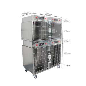 Gran oferta, jaula veterinaria Icu, aislamiento <span class=keywords><strong>Canil</strong></span>, cámara calentada por oxígeno, bancos de jaulas de calefacción infrarroja <span class=keywords><strong>para</strong></span> clínicas veterinarias - Product Image 3