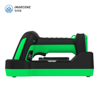 Escáner de Código de Barras Inalámbrico Industrial de Alta Resistencia 2.4G de Largo Alcance, Resistente al Polvo y al Agua para Inventario de Talleres de Fabricación