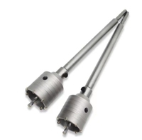 Kit de forets à trous pour béton en acier à haute teneur en carbone TGS 30 mm-160 mm, tige droite, outil de perçage à grande vitesse pour mur en pierre de ciment