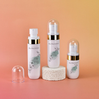 Vide Hydratant Lotion Eau Toner Parfum Conteneur 40ml 60ml 80ml Fine Brume En Plastique Vaporisateur avec Or Argent cou
