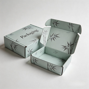 Cajas Impresas Personalizadas, Cajas <span class=keywords><strong>de</strong></span> Cartón Corrugado para Envío, Papel Kraft Ecológico Biodegradable, Embalaje <span class=keywords><strong>de</strong></span> Regalo para Festividades, OEM ODM - Product Image 2