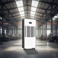 Déshumidificateur industriel électrique ORVIS 6,8 L/H, capacité de déshumidification élevée de 163 L, déshumidificateur d'air sec pour entrepôt, déshumidificateur industriel