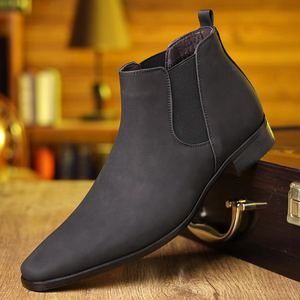 Nouvelles Bottes Chelsea Décontractées pour Hommes en Cuir, Montantes et Faits Main avec Semelle Antidérapante – Chaussures Homme Très Vendues - Product Image 4