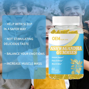 Gomitas de Ashwagandha de Marca Privada OEM de Fábrica para Apoyo Inmunológico y Salud Cerebral en Adultos, Ayuda Natural para Dormir y Relajarse - Product Image 3