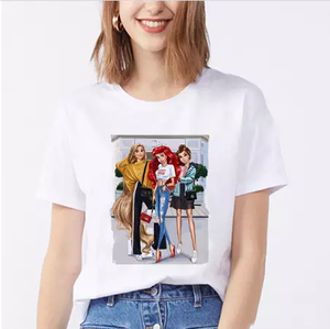 Summer custom logo simple women t-shirt - Product Image 1