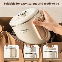 Bouilloire Électrique Pliable en Acier Inoxydable 304, 600W, Tasse de Voyage Portable pour Faire Bouillir l'Eau, Services OEM/ODM, Exclusivité Transfrontalière