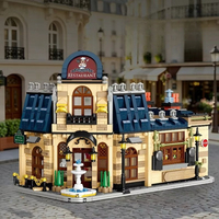Jie Star X68001 MOC Restaurant Créatif à Assembler, Architecture Urbaine, Modèle de Difficulté Élevée, Décoration, Ensembles de Blocs de Construction