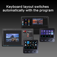 Contrôleur MiraBox N4 Stream Dock avec 10 touches LCD, 4 boutons de déclenchement et moniteur latéral pour le streaming, les jeux et la création de contenu