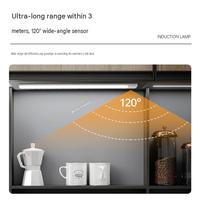 Lampu Kabinet Sensor Gerak Isi Ulang PIR LED Lampu Bawah Kabinet Lemari USB Nirkabel Lampu Malam Dapur Lemari Pakaian