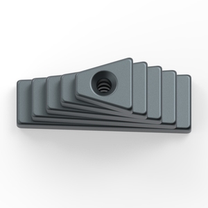 แม่เหล็กนีโอไดเมียม N40SH N42SH N45 N52 แม่เหล็กนีโอไดเมียมรูปทรงสี่เหลี่ยมคางหมู <span class=keywords><strong>N50</strong></span> แม่เหล็กแรร์เอิร์ธเคลือบดาโครเมต ผ่านการทดสอบสเปรย์เกลือ - Product Image 2