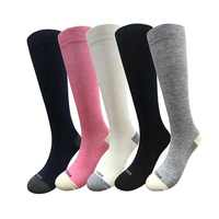 Nouvelle Arrivée Chaussettes de Compression Printemps en Bambou Tricoté Imprimé Unisexe Montantes 15-20 mmHg pour Course et Cyclisme