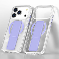 Coque de téléphone transparente pliable avec support et bracelet, compatible avec iPhone 17 Pro, 16, 15 Pro Max, 13, avec chargement magnétique puissant – Offre Spéciale