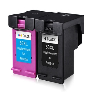 HP 63XL BK (F6U64A) pour DeskJet1110/1115/2130/2135/3630/4650 OfficeJet 3830/3831/3832/3833/3834 <span class=keywords><strong>ENVY</strong></span> <span class=keywords><strong>4520</strong></span> 63 encres - Product Image 1