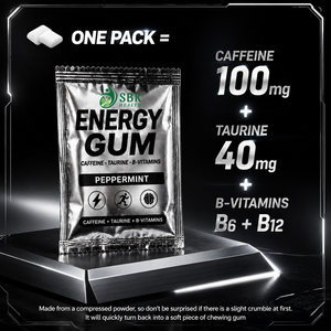 Goma de Mascar Energética Personalizada con Taurina y Vitamina B, Suplemento para Estimular el Cerebro, Mejora la Claridad Mental, Goma de Mascar con Cafeína Natural - Product Image 2
