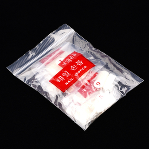 Faux ongles artificiels transparents naturels à pointe, demi-couvrants, extra longs, style stiletto - Product Image 6