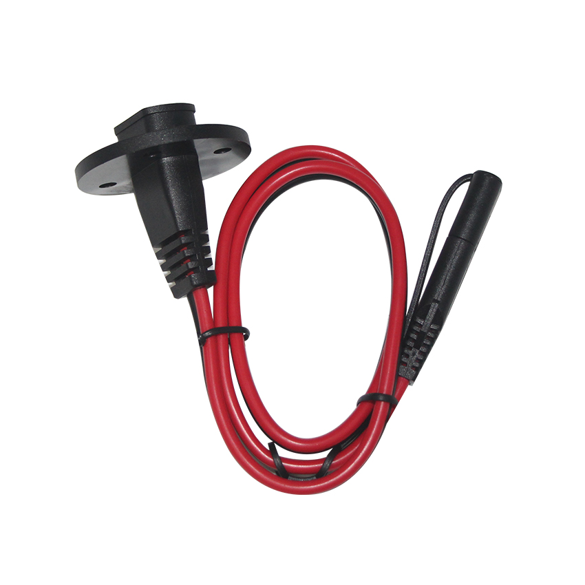 30 Amp Cord Quick Disconnect Clamp Extension 2 Pin Connector with Dust-Cap  12V Car SAE Power Cable